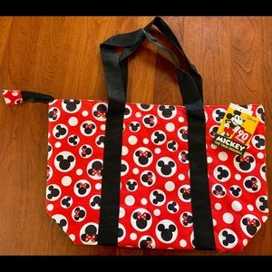 Disney Mickey and Minnie Tote Bag NWT